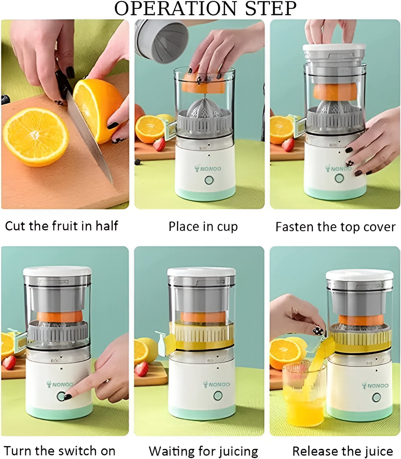 Portable USB Mini Electric Rechargeable Blender Fruit Fresh Juice Lemon Maker