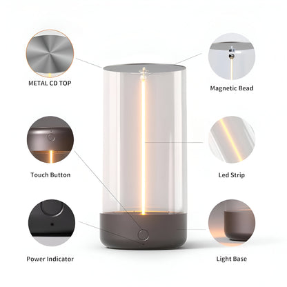 Magnetic lamp light