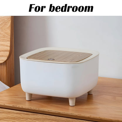 Classy Desktop Push Button Trash Bin