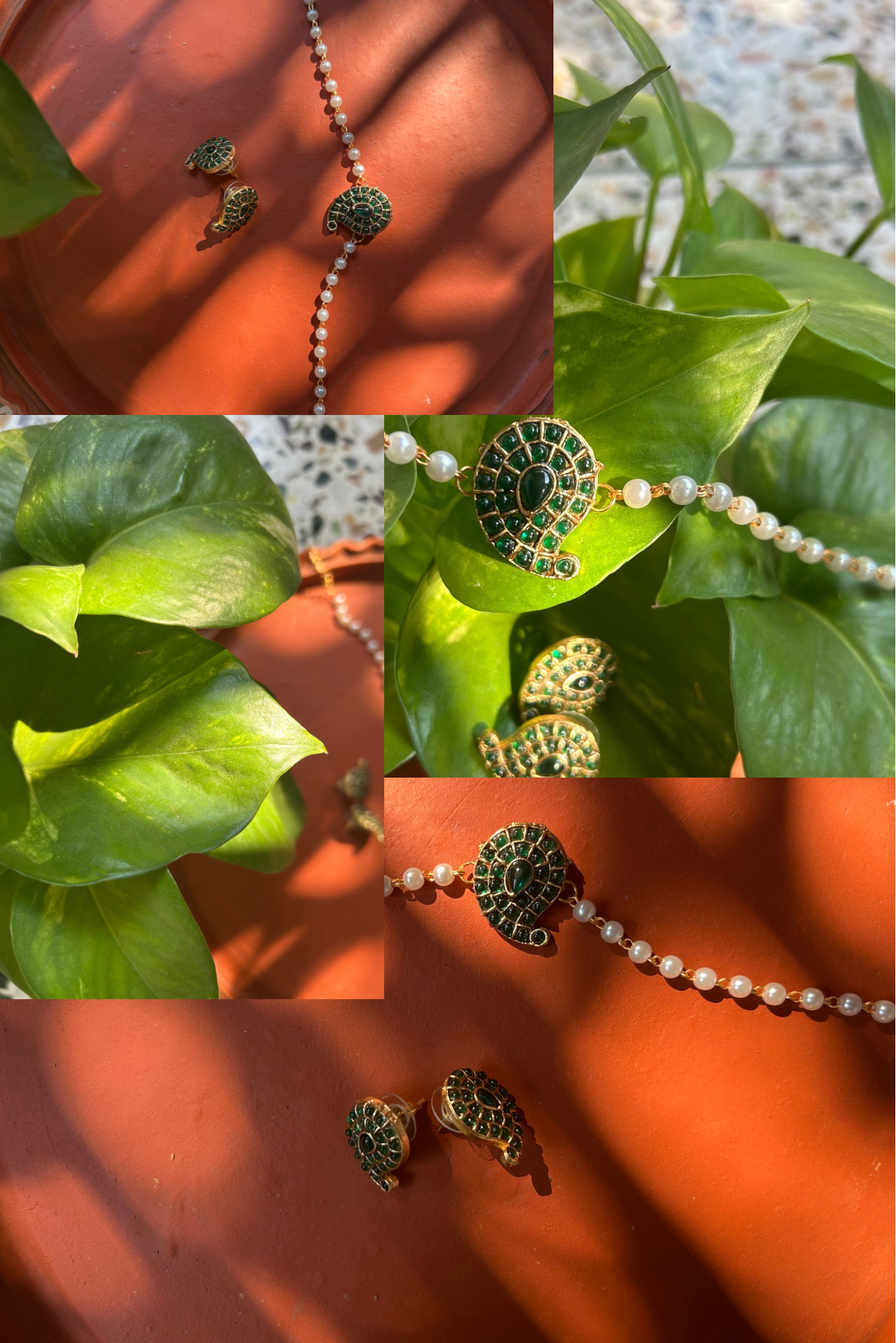 Kempu Choker Set