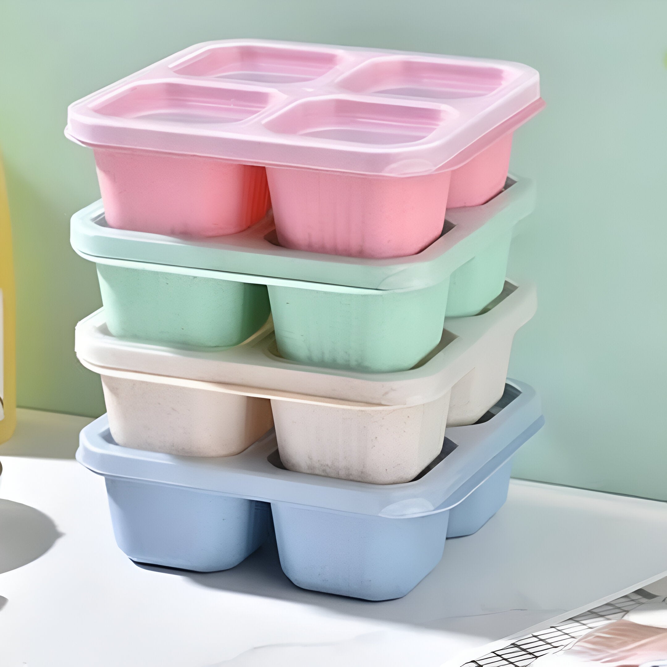 4 Cube Containers Pack of 4