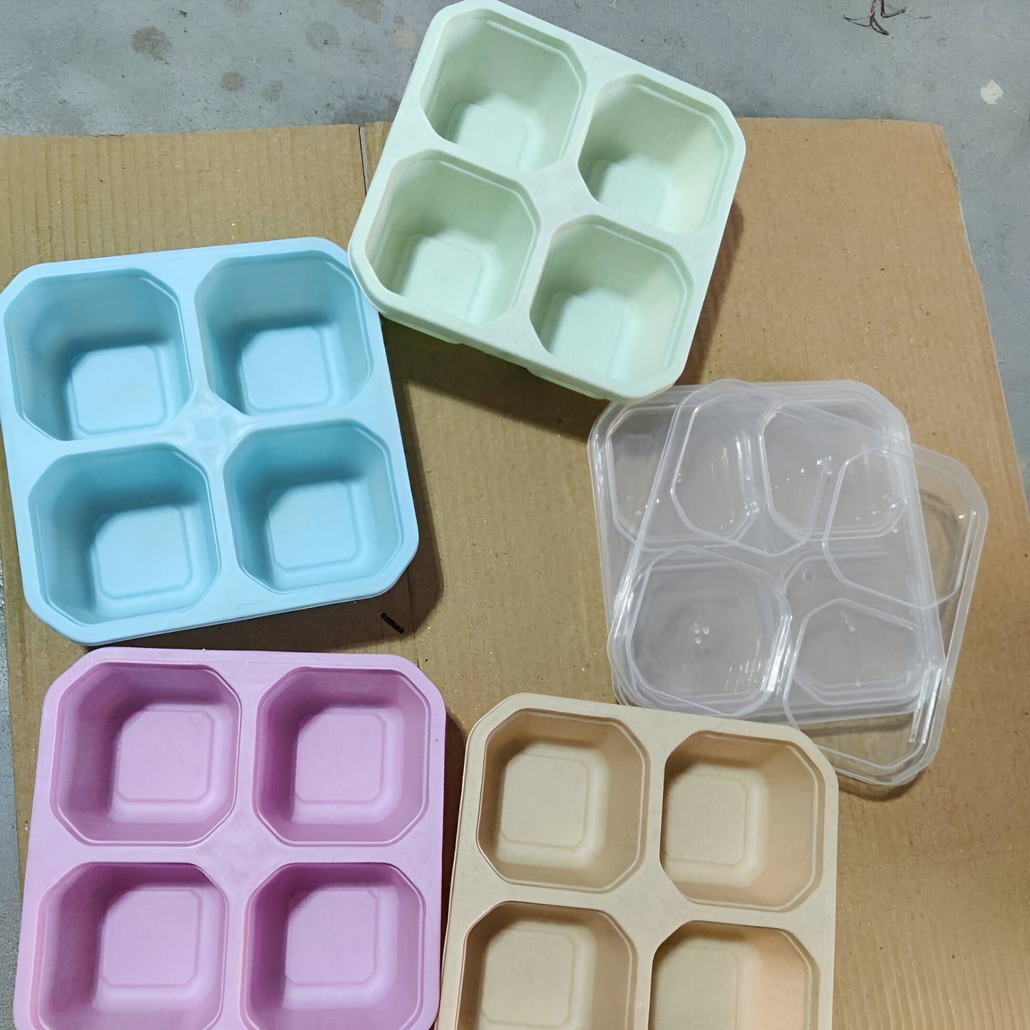 4 Cube Containers Pack of 4