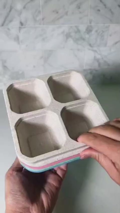 4 Cube Containers Pack of 4