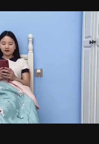 Wall Mounted Mobile Holder With Adhesive Strips & Charging Holder